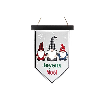 Mdf Flag Wall Hanger (Joyeux Noel)