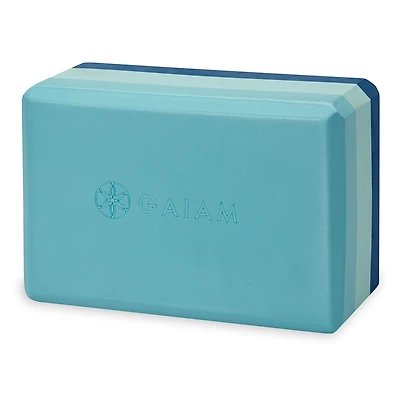 Bloc de yoga tricolore Gaiam Skyline