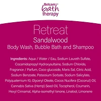 Belcam Bath Therapy 3 in 1 Body Wash, Bubble Bath & Shampoo