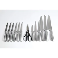 Oster Eckert Ménagère 15 pièces avec bloc en pin