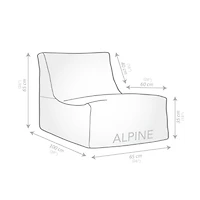 Gouchee Home Alpine Outdoor Indoor Bean Bag Lounge Chair