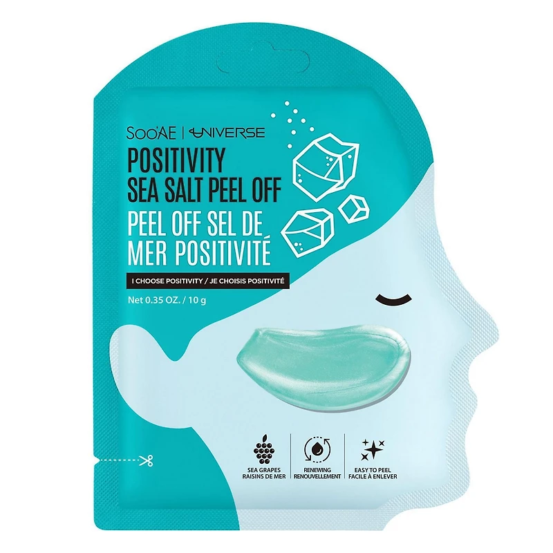 Soo'AE Universe Positivité Sel de Mer Peel Off