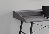 Monarch Specialties Computer Desk, Home Office, Laptop, Storage Shelves, 48"l, Work, Metal, Laminate, Grey, Black, Contemporary, Modern