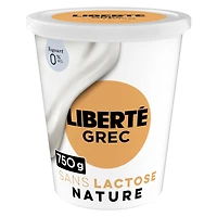 Liberté Greek 0% Lactose Free Yogurt, Plain, High Protein, 750 g, 750 g