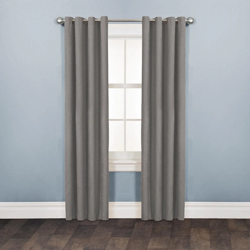 Mainstays Faux Suede Drapery Grommet Window Panel