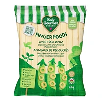 Anneaux de pois de senteur soufflés biologiques Baby Gourmet