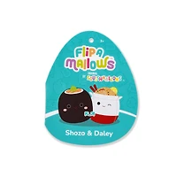 Squishmallows FlipAMallows Original 5-Inch Plush - Shozo the Nori Sushi & Daley the Takeout Noodles - Little Ultrasoft Official Jazwares Plush