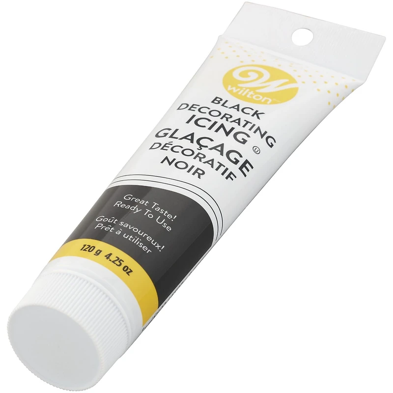 Tube de glaçage noir prêt à l’emploi Wilton Glaçage noir, 120 g (4,25 oz)