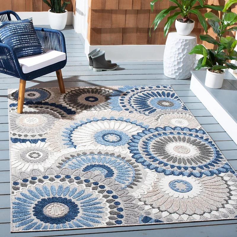SAFAVIEH Cabana Marina Suzani Outdoor Area Rug
