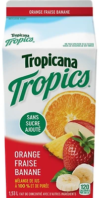 Orange fraise banane Tropics 1,53 L Orange fraise banane Tropics 1,53 L