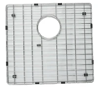 American Imaginations 13 pouces. L X 13 po. D Grille d'évier de cuisine en acier inoxydable de couleur chrome AI-34618