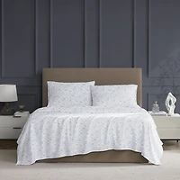 Ensemble de draps 100 % coton à contexture de 400 fils hometrends, satin de coton Taille : 1 place - Très grand
