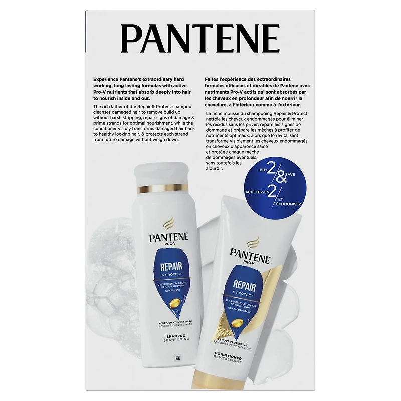 Pantene Repair & Protect 2x Breakage Protection Shampoo & Conditioner DUAL PACK SH/CN, 1 Kit