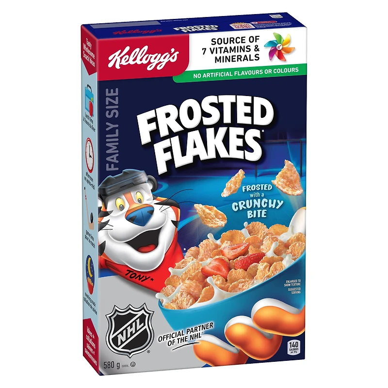 Kellogg's Frosted Flakes Cereal, Family Size, 580 g