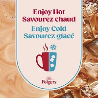 Folgers Hot Or Iced Caramel Drizzle Instant Latte 4 Sachets 120g, 4 x 30g Sachets (Total 120g)