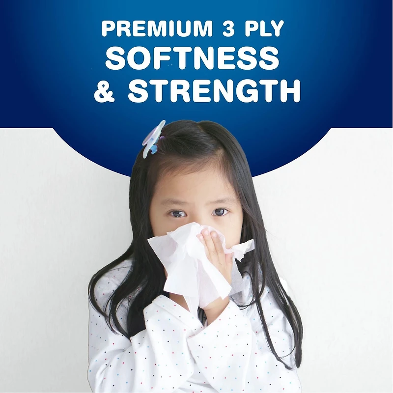 Scotties Supreme 3-ply Facial Tissues, Hypoallergenic and Dermatologist Tested, 9 Boxes, 88 Tissues per Box