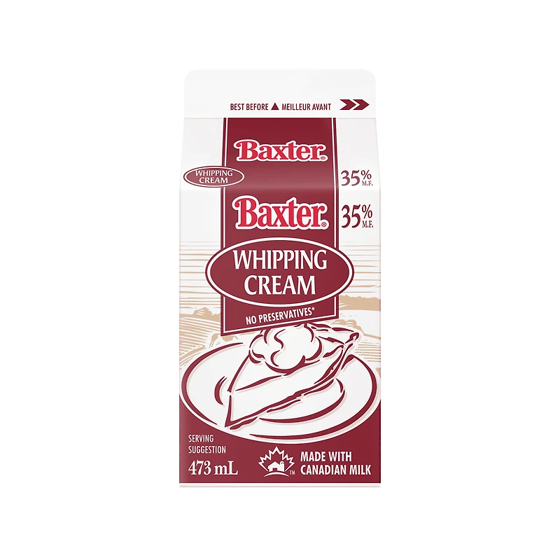 Baxter Crème à fouetter 35 % 473 mL