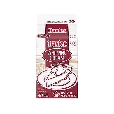 Baxter Crème à fouetter 35 % 473 mL