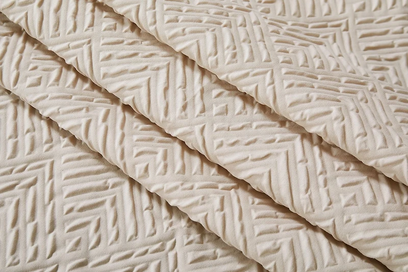 Chaps Shower Curtains with Hooks - Linen Textured Waterproof Curtain 10 Easy-slide Hooks