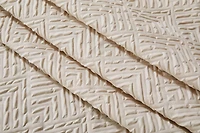 Chaps Shower Curtains with Hooks - Linen Textured Waterproof Curtain 10 Easy-slide Hooks