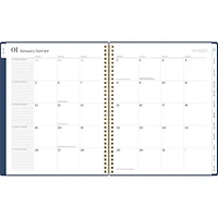 Grand agenda hebdomadaire/mensuel Cambridge Workstyle Balance Bleu Planificateur