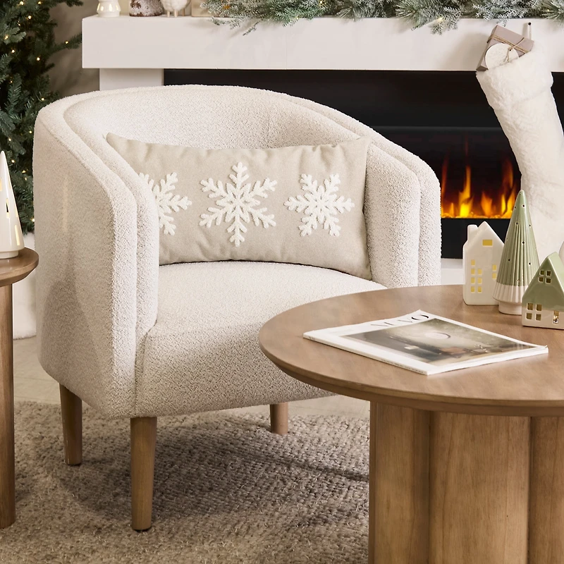 Bouclair Leanie Snowflake Decorative Pillow