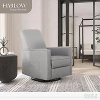 Planeur, inclinable et bascule Evolur Harlow Deluxe avec port de chargement USB