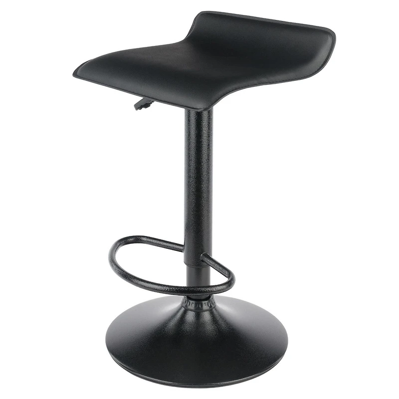 Tabourets pivotants réglables en obsidienne Winsome, ensemble de 2 pièces, noir