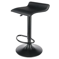 Tabourets pivotants réglables en obsidienne Winsome, ensemble de 2 pièces, noir