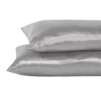 Taie d'oreiller en satin (Ensemble de 2)