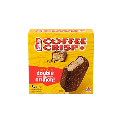 Frozen Dessert Bars, Coffee Frozen Dessert In A Milk Chocolatey Shell With Crispy Wafer Pieces, Crafted In Canada With Canadian Dairy, No Artificial Colours, Individually Wrapped