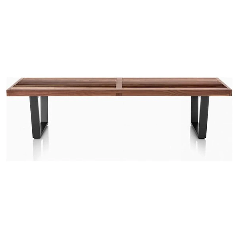 Nicer Furniture Nelson Bench in Walnut 4 ft