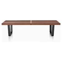 Nicer Furniture Nelson Bench in Walnut 4 ft