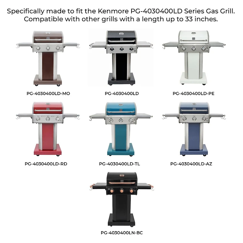 Kenmore - Housse pour gril à gaz 33" - NOIR