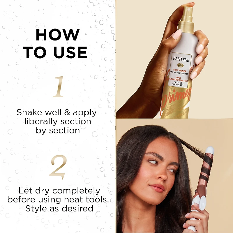 PANTENE Pro-V Heat Primer Thermal Heat Protectant, 215 mL