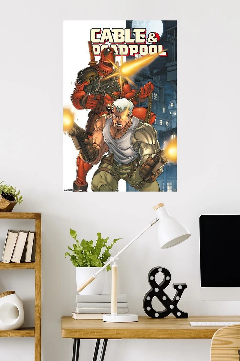 Marvel Comics Deadpool and Cable Wall Poster, 22.375" x 34"