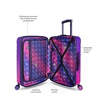 iFLY Hard Sided Fibertech Luggage 22", Midnight Berry