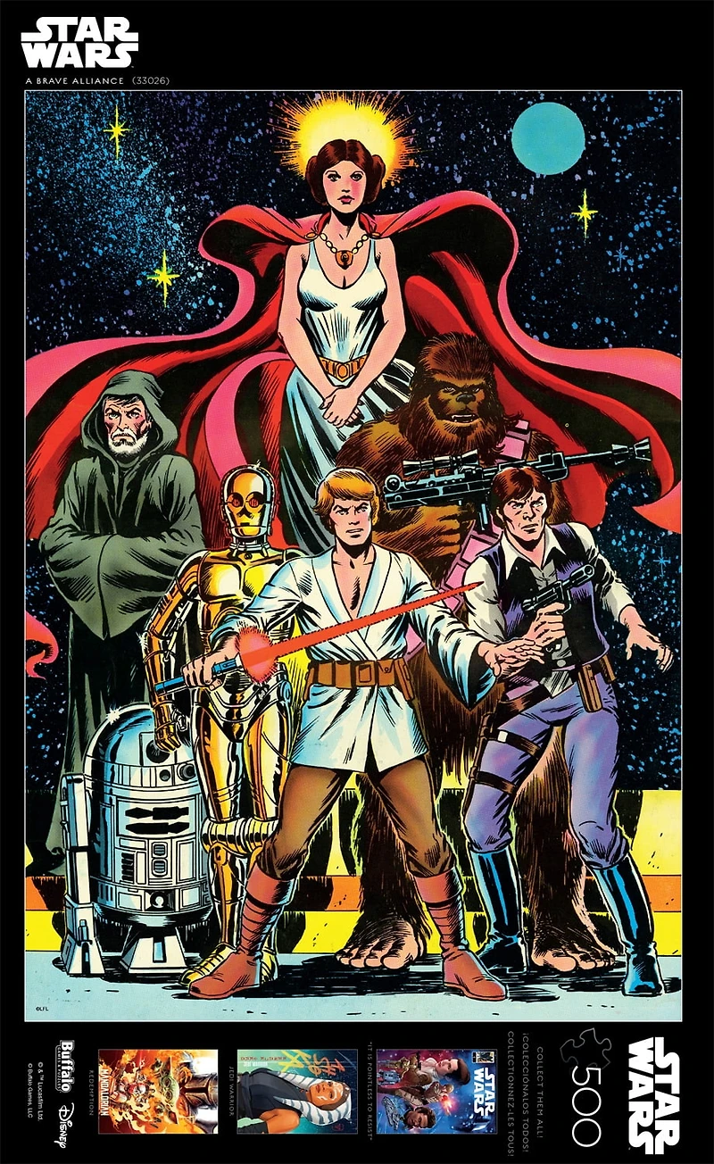 Buffalo Games Entertainment Star Wars - A Brave Alliance 500-Piece Interlocking Jigsaw Puzzle for Adults Ages 14 and Older