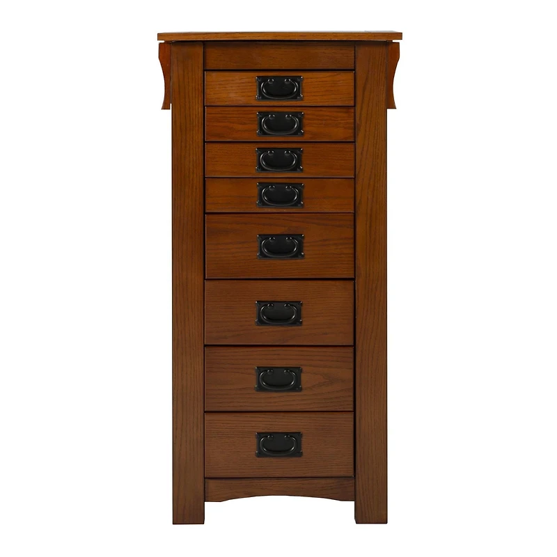 Drea Jewelry Armoire, Oak