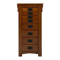 Drea Jewelry Armoire, Oak
