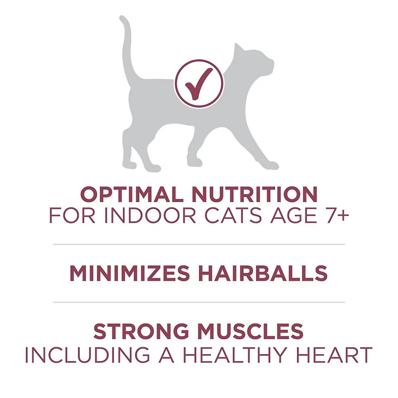 Purina ONE +Plus Chats Âgés 7+ Poulet, Nourriture Sèche pour Chats 1,8 kg 1,8kg