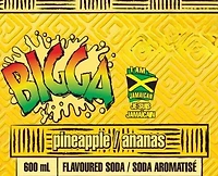 BIGGA SODA AROMATISÉ - ANANAS Bouteille 600 mL – Saveur des île