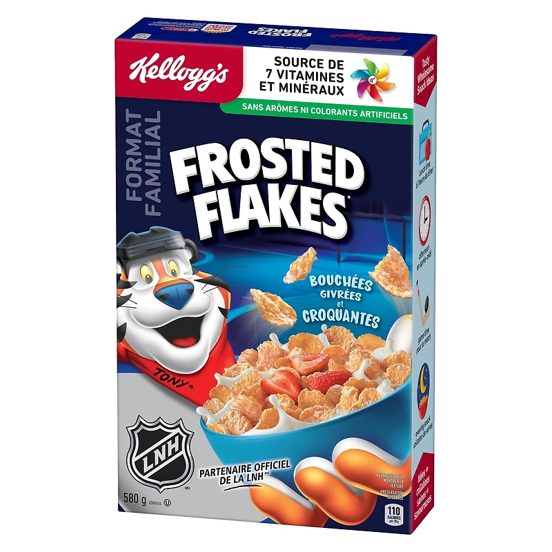 Kellogg's Frosted Flakes Cereal, Family Size, 580 g