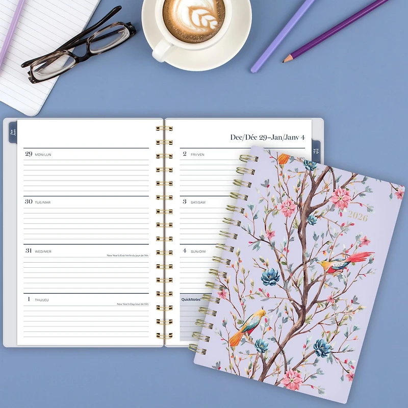 Agenda Petit CAMB magnolia chinois W/M,26 Agenda