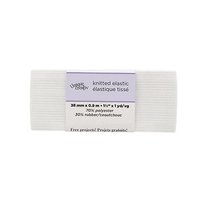 Unique Creativ Knitted White Elastic