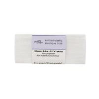 Unique Creativ Knitted White Elastic