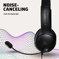 PDP Casque filaire AIRLITE: Void Black - PlayStation 5, & PlayStation 4