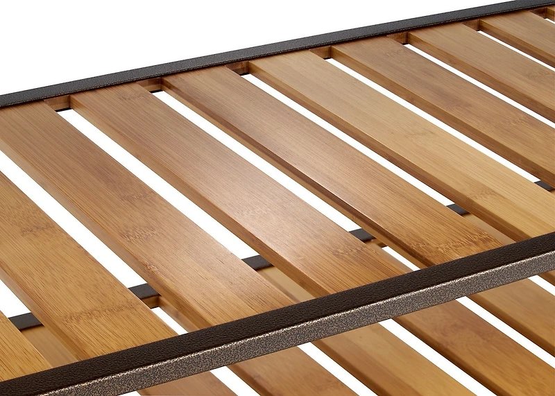 À 3 niveaux TRINITY | 106 cm x 35 cm x 46 cm (42 po x 14 po x 18 po) | Banc de rangement pour chaussures en bambou | Bronze anthracite