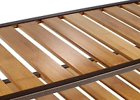 À 3 niveaux TRINITY | 106 cm x 35 cm x 46 cm (42 po x 14 po x 18 po) | Banc de rangement pour chaussures en bambou | Bronze anthracite