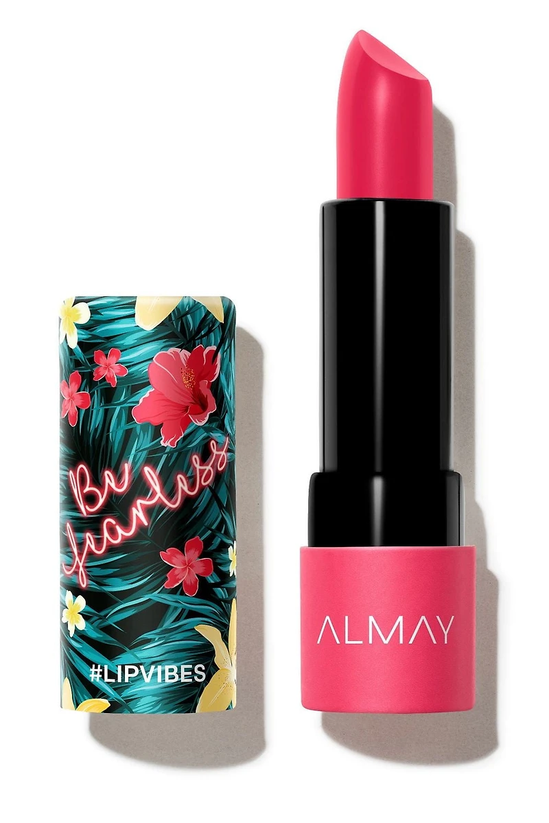 Almay Lip Vibes Hypoallergenic Cream Lipstick with Shea Butter, 1 Lipstick, Lip Vibes